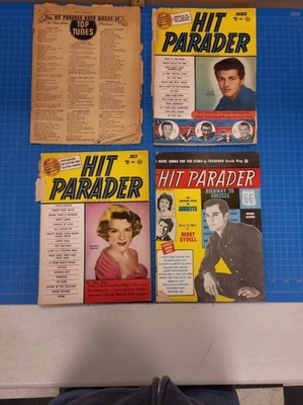 Hit Parader Magazine Lot 4 Vintage 1953 Music Memorabilia Collectible Magazines